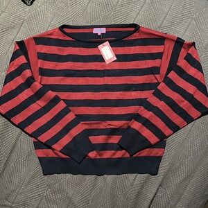 edikted Striped Red and Blue Woman’s Sweater